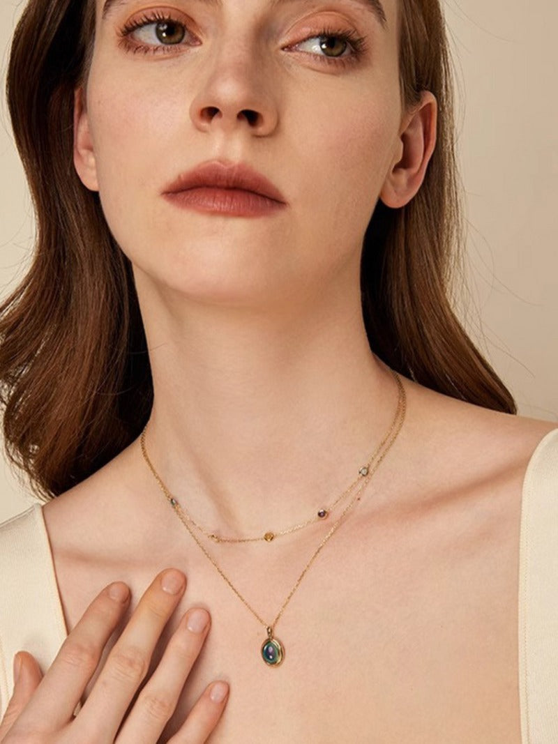 Multi-Stone Dot Necklace