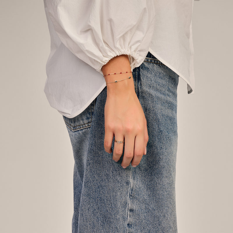 Resin Bead Chain Bracelet