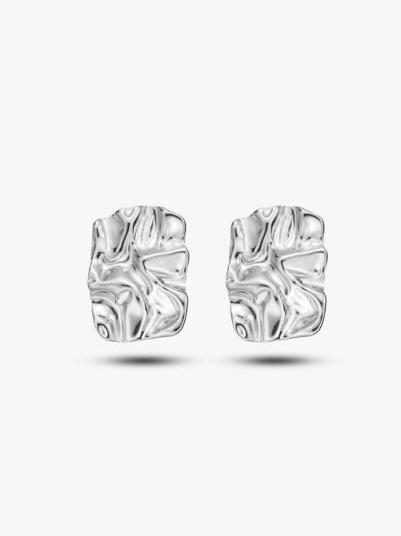 Sculpted Abstract Stud Earrings