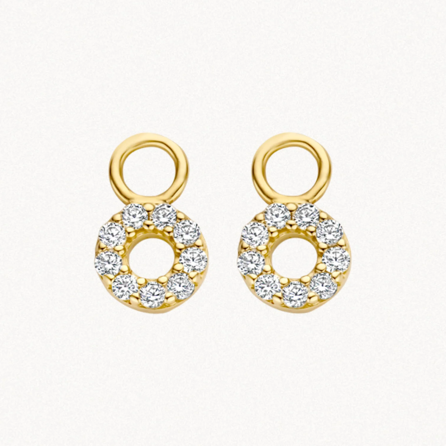 Mini Circle Drop Earrings