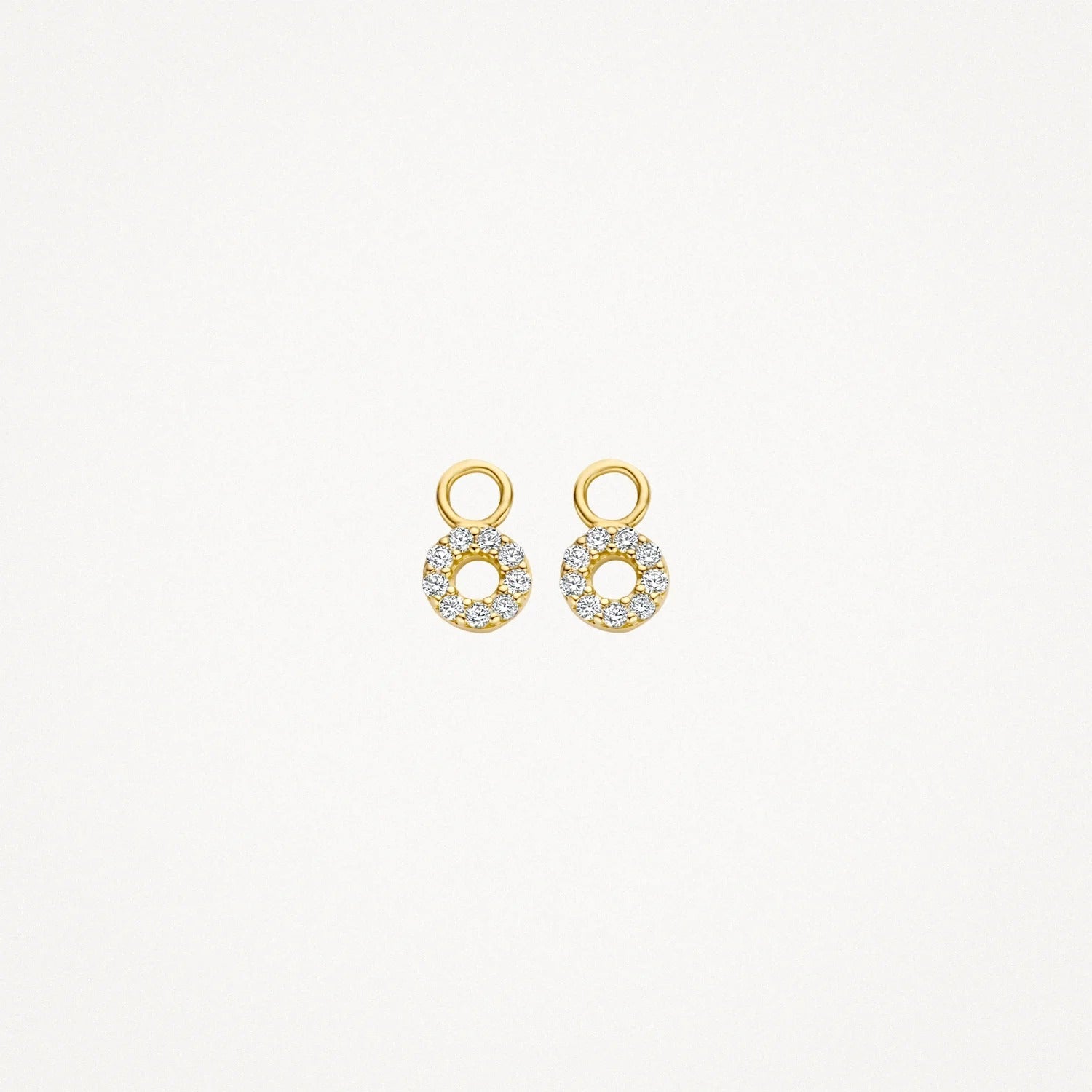 Mini Circle Drop Earrings